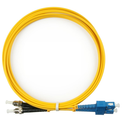 Оптический патч-корд TopLAN дуплексный, SC/UPC-ST/UPC, SM 9/125, 100 м