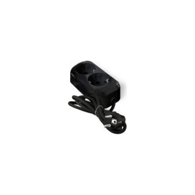 Удлинитель UNIVersal Е-302 ПВС 3x1 2гнезда с/з 2м (еврослот) черный 2175