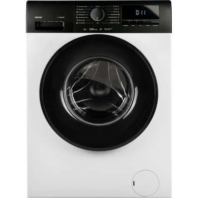 Стиральная машина Centek белый, 1200/6кг/45см/15пр/Дисплей/Очистка бар/Пар/ INVERTER/A+++