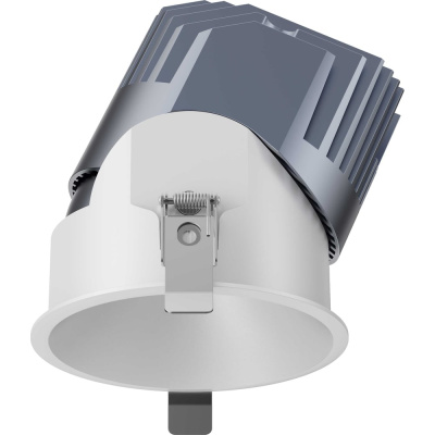 Поворотный светильник FIBERLI 1005E65, 30W, 4000K, IP65, 55, Ø 130хX135 (Ø120), белый отражатель