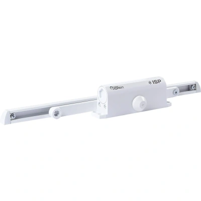 Доводчик дверной Isparus 430 Slider (40 - 100 кг) со скольз. тягой (белый)