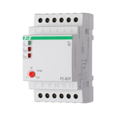 Реле уровня жидкости Евроавтоматика F&F PZ-829 (без датчиков) двухуровневое, 3 модуля, монтаж на DIN-рейке