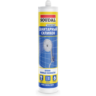 Санитарный силиконовый герметик Soudal 105897