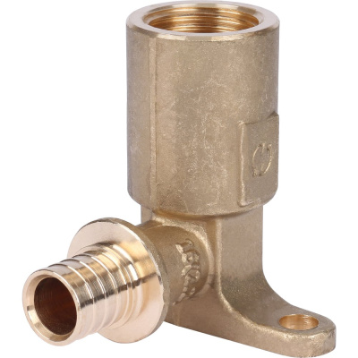 Настенный угольник с длинным нарезным патрубком STOUT 16-Rp 1/2"