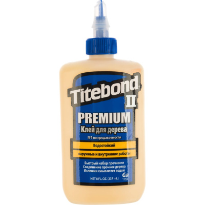 Столярный влагостойкий клей Titebond II Premium 5003 - однокомпонентный ПВА клей для работы с древесиной