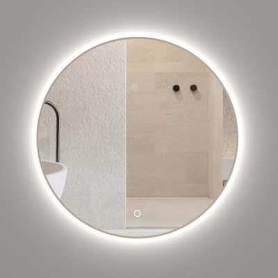 Onika Сола 50 - круглое зеркало для ванной комнаты с LED-подсветкой, регулировкой интенсивности и сенсорным выключателем