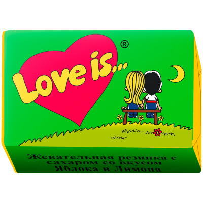 Жевательная резинка Love is..., яблоко-лимон