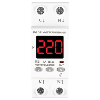 Реле напряжения ROSTOKELECTRO RE V-16A 46-206