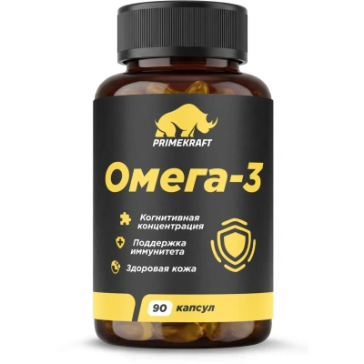 БАД PRIMEKRAFT Омега-3 1000, банка 90 капс