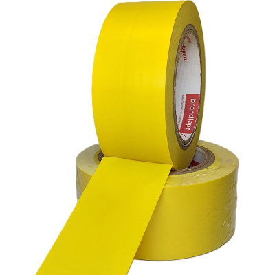 Разметочная клейкая лента Brandtape желтая 50мм 33м