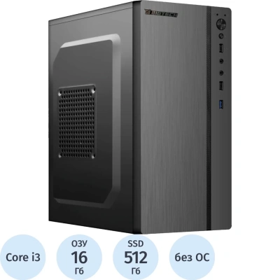 Системный блок BigTech B3 (B3-8084) i3-12100/H610/16Gb/SSD512Gb/400W