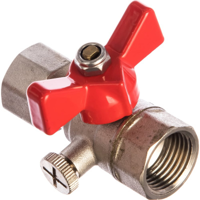 Шаровый кран для подключения манометра Valtec VT.807.N.0404