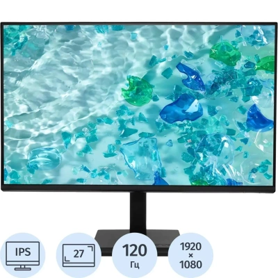 Монитор Acer Vero (UM.HV7CD.G01)27/FHD/IPS/120Hz/250cd/1ms/HDMI/VGA