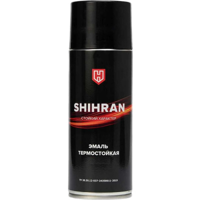 Эмаль-аэрозоль термостойкая SHIHRAN красная, до +400C