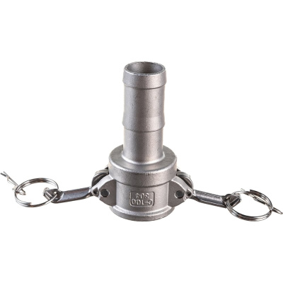 Камлок тип С (розетка с хвостовиком; 25 мм-1"; нержавеющая сталь) TITAN LOCK