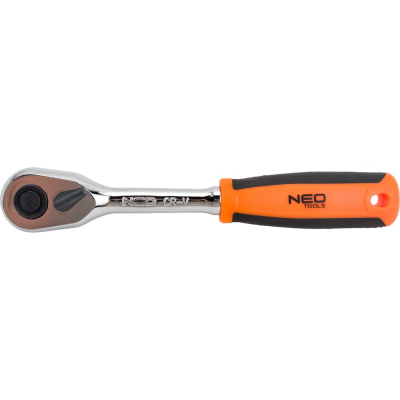 Трещоточный ключ NEO Tools 1/4 155 мм