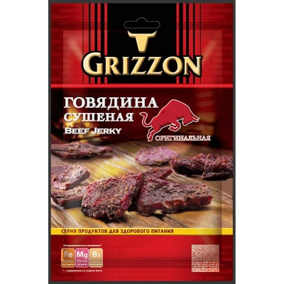 Снеки Говядина сушеная Grizzon, 36г