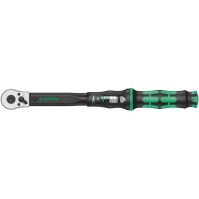 Динамометрический ключ с трещоткой WERA Click-Torque C 2 1/2, 20-100 Нм, L-405 мм
