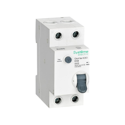 Автоматический выключатель дифференциального тока (авдт) Systeme Electric City9 set 1p+n с 32а 6ka 30ма тип-aс 230в