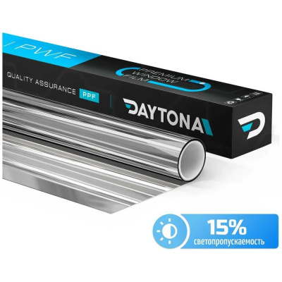 Набор солнцезащитной пленки на окна Daytona серебряная 15% (900x75см)