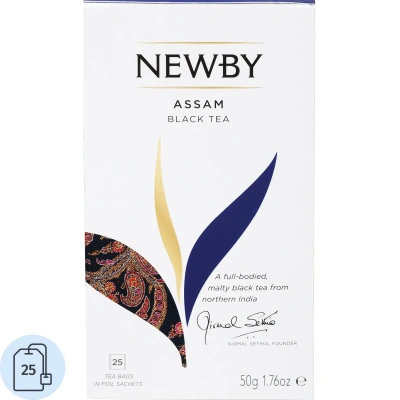Чай Newby Ассам черный 25 пакетиков