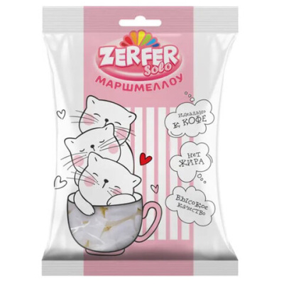 Маршмеллоу со сливочным вкусом ZERFER 65 г, РРМ817