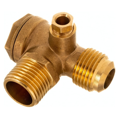 Обратный клапан для компрессора резьба наружная М1/2"хM1/2" Pegas pneumatic 4306Н