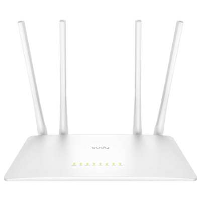 Wi-Fi роутер Cudy WR1200 АС1200, 2,4/5 ГГц, до 1167 Мбит/с, 5x100 Мбит/с, IPv6, 4 антенны, белый