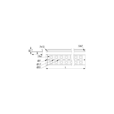 Перфорированный лоток DKC 3526410