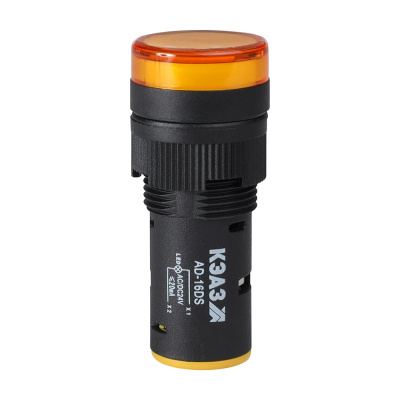 Лампа КЭАЗ AD16DS(LED) матрица D16мм желтый 24В AC/DC -20шт