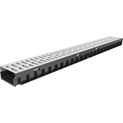 Водоотводный пластиковый лоток Gidrolica Light