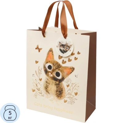 Пакет для подарков PREMIUM LOVE ME, L, 26x32.4x13 см, 2-852/08