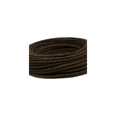 Двухжильный провод Interior Electric ПВХ, сечение 2*1,5 цвет шоколад 50м ПРВ2.15.03.50.Ш