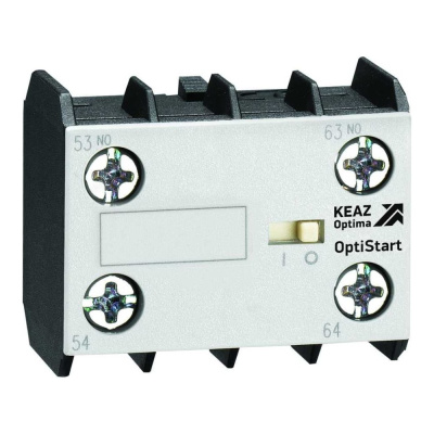 Блок контактный КЭАЗ OptiStart K-MX-1011 фронтальный 1НО+1НЗ для мини-контакторов M