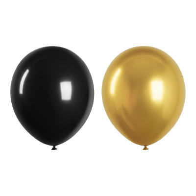 Воздушные шары, 25шт., М12/30см, MESHU "Gold", 2 цвета ассорти