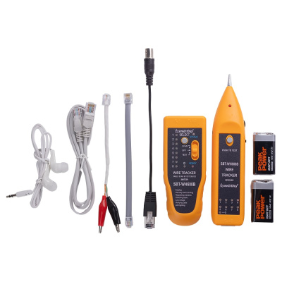 Тестер кабеля Smartbuy Tools 806B, с поиском в стене, с передатчиком и приемником SBT-WH608B