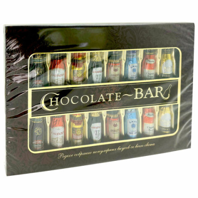 Набор конфет CONFASHION "Chocolate-Bar", ассорти с помадной начинкой клубных вкусов, 240 г, УТ-00031259