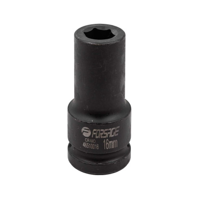 Головка ударная глубокая 16 мм, 3/4"DR, 6 гр. Forsage