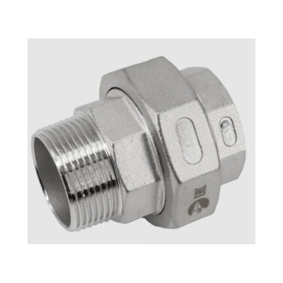 Американка NEWKEY нр/вр нержавеющая, AISI304 DN50 (2), (CF8), PTFE, PN16 NK-ADM50/4