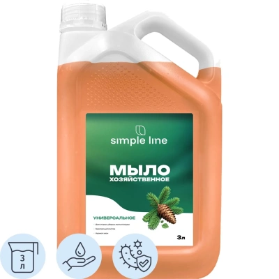 Мыло жидкое антибак хоз SIMPLE LINE 4 Needles, 3л
