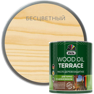 Деревозащитное масло Dufa Wood OIL Terraсe бесцветный, 0.8 л