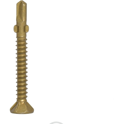 Саморез Wing Screw (флюгель) для дерева-металла, желтый антикор, 4,2x32 мм, TX20, уп. 500 шт. TULSTOR