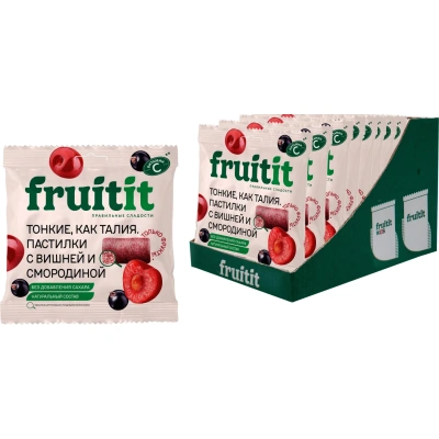 Пастила FRUIT IT пастилки вишня и смородина 3+, 70гх10шт/уп