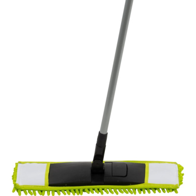 Швабра для пола с насадкой из микрофибры Рыжий кот Mop Clean, лапша