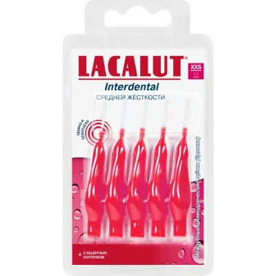 Ершики межзубные цилиндрические Lacalut Interdental XXS d1.7мм уп №5,5шт/уп