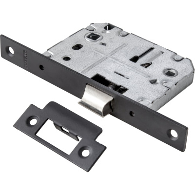 Сантехническая защелка с отверстием для завертки PUERTO черный INLB 1070 Black
