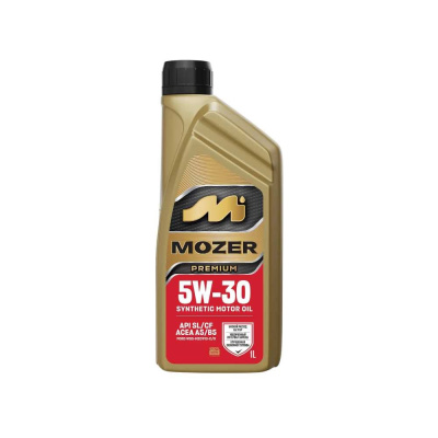 Моторное масло Mozer Premium SAE 5w-30 API SL/CF A5/B5, канистра 1 л