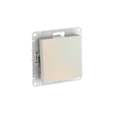 1-клавишный переключатель Systeme Electric ATLASDESIGN, сх.6, 10АХ, мех., быстрозажим. клем., ЖЕМЧУГ