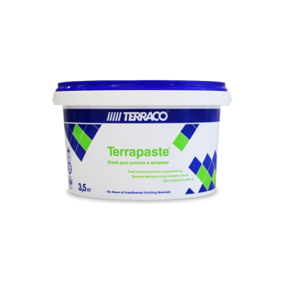 Клей для плитки на акриловой основе TERRACO ТЕРРАПАСТE класс C0, 3.5 кг