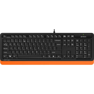 Клавиатура A4Tech Fstyler FK10 черный/оранжевый USB